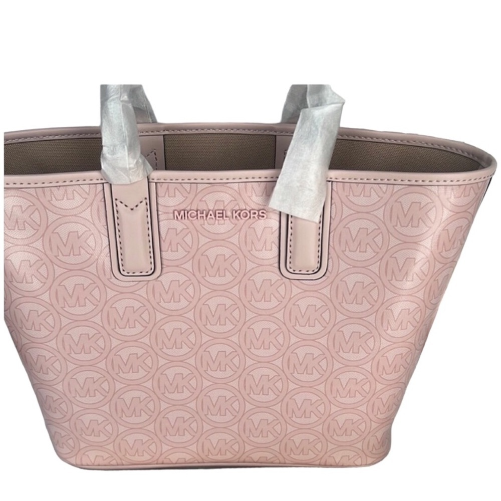Michael Kors Jodie small tote water resistant new with tags Pink Monogram - Picture 8 of 14